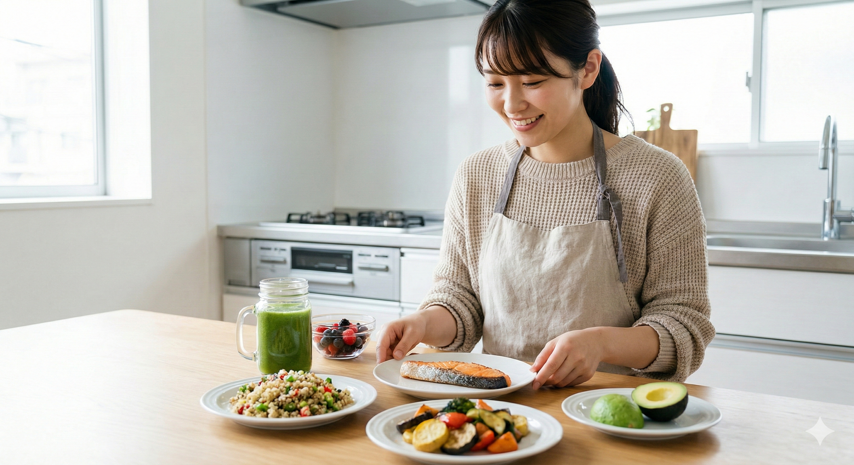 健康的なランチの選択