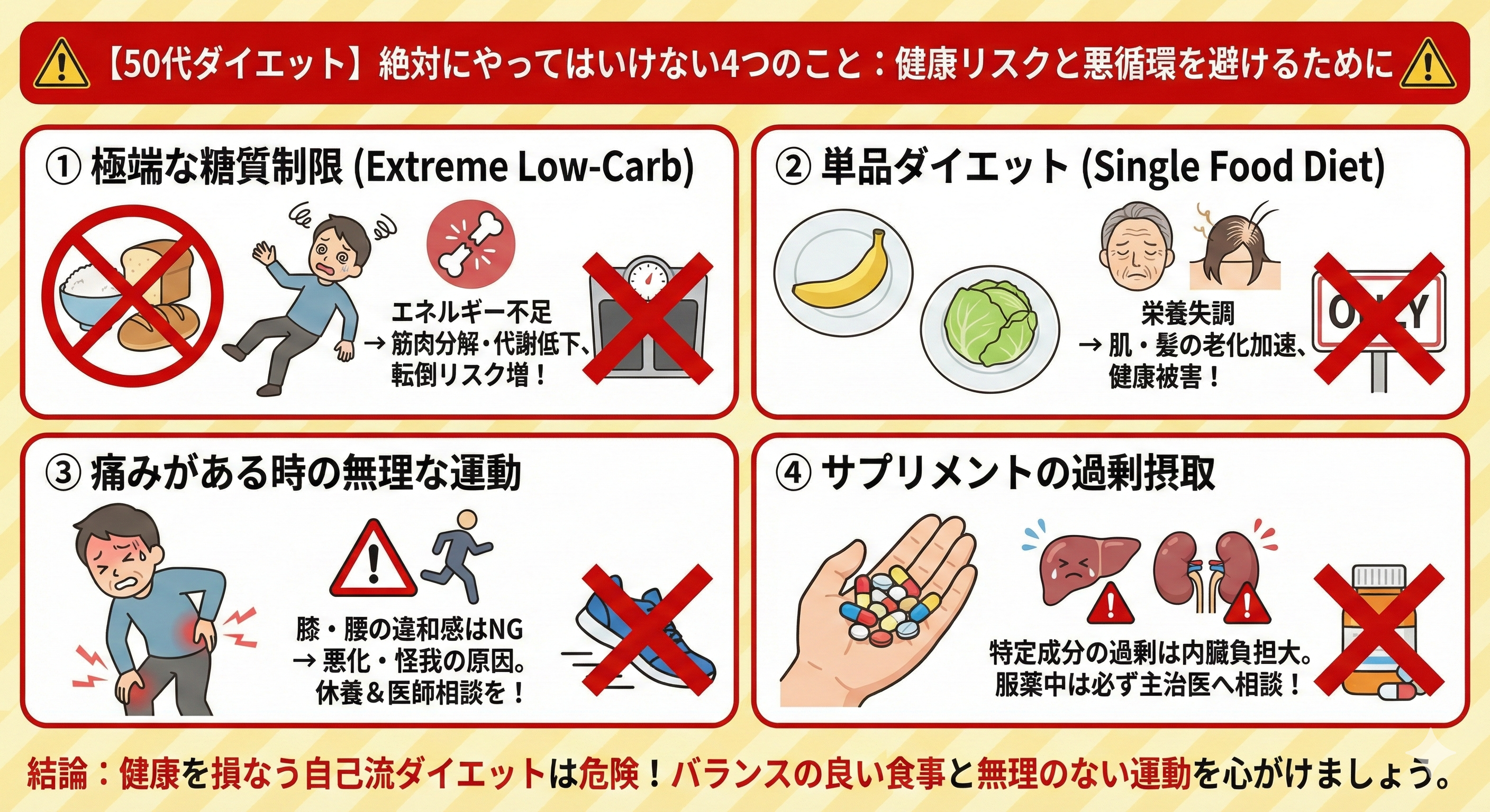 医師への相談が必要なケースのイメージ