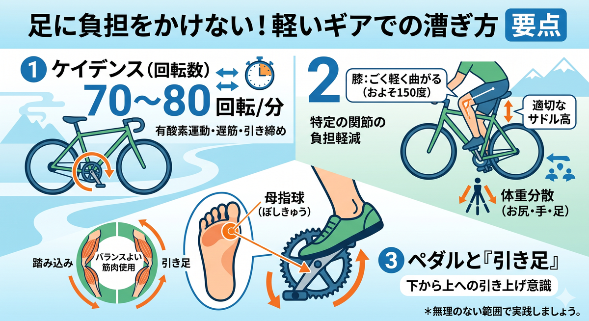 自転車のサドル調整とペダリングのコツ