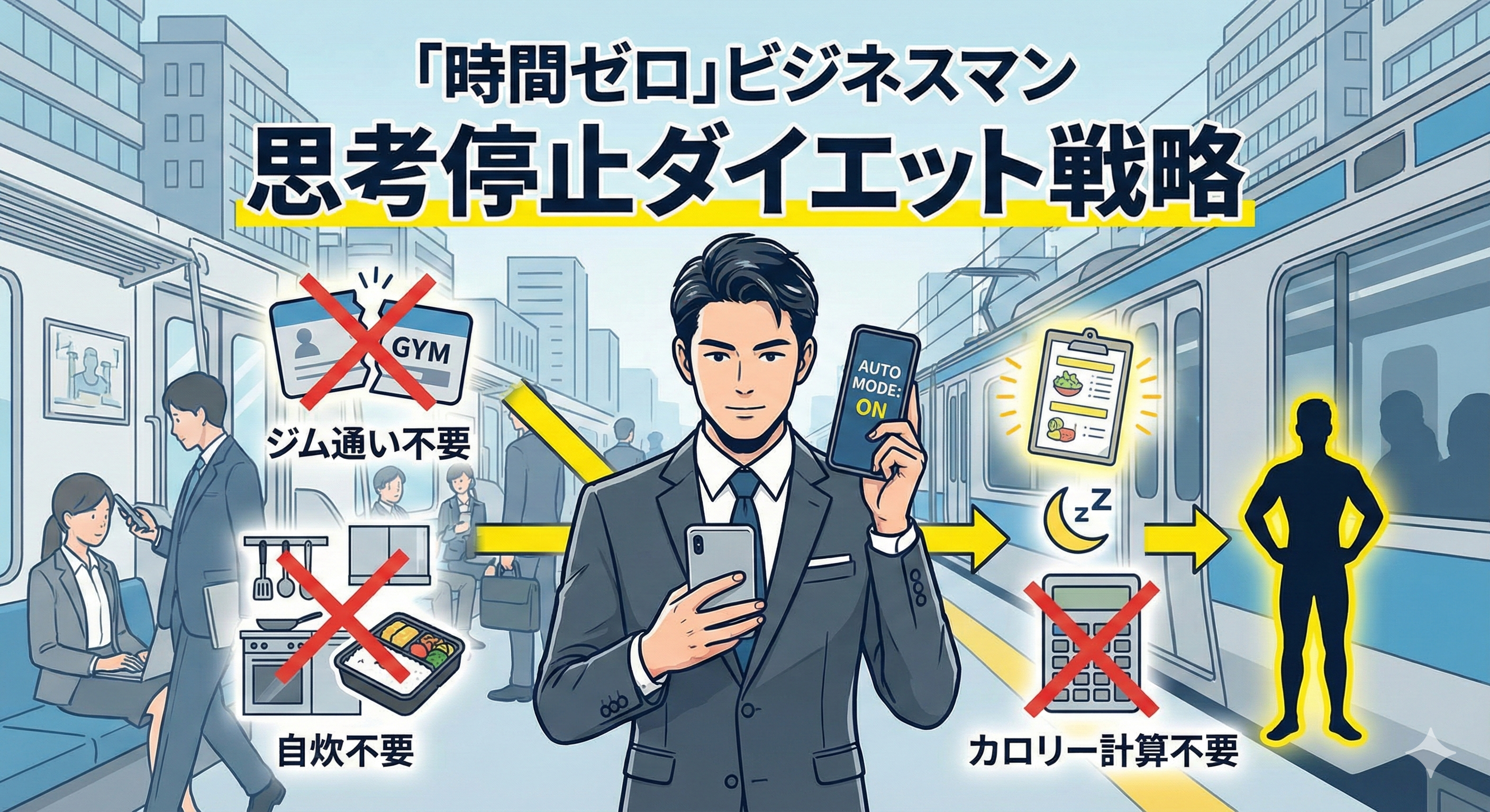 忙しいビジネスパーソンや育児中の人のイメージ