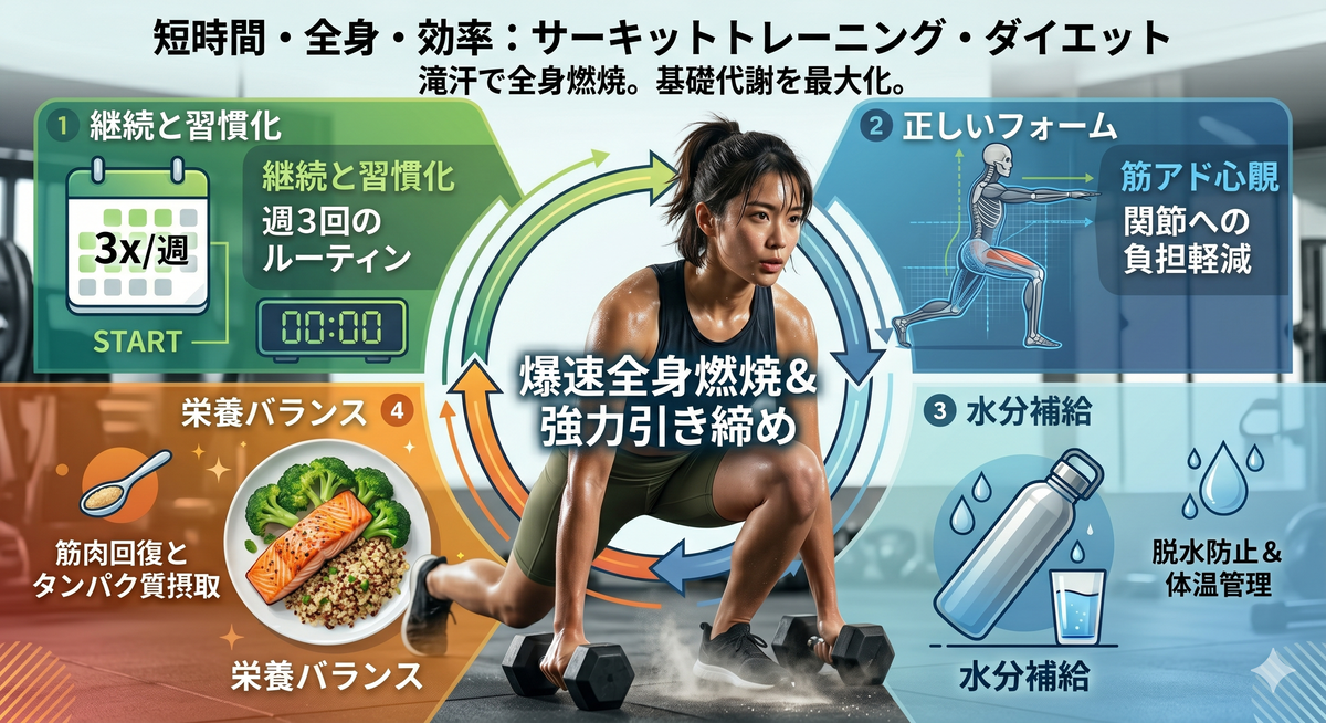 運動効果を高めるためのイメージ