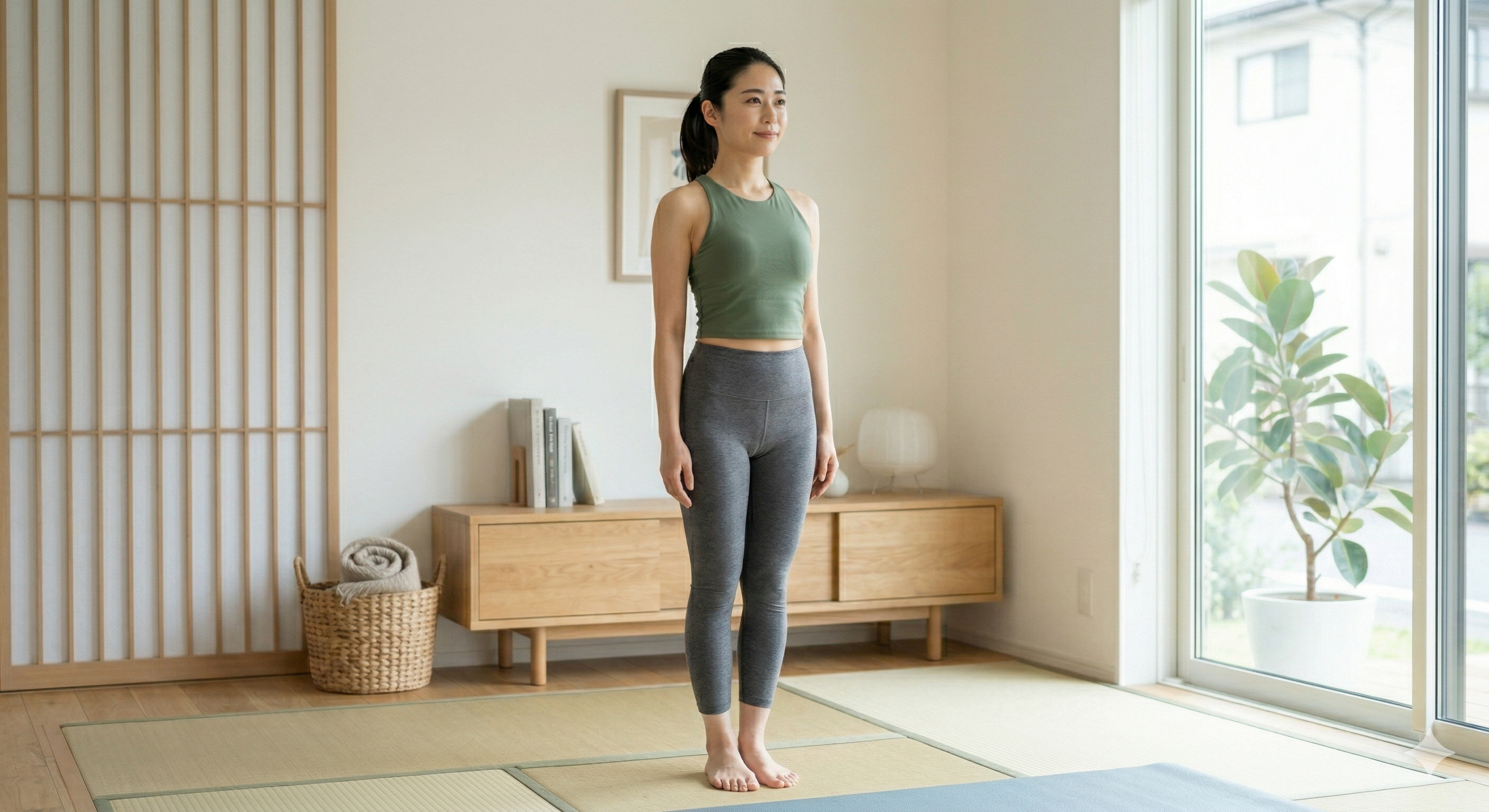 体幹を鍛えることで正しい姿勢を保ち、全身の代謝が上がるイメージ