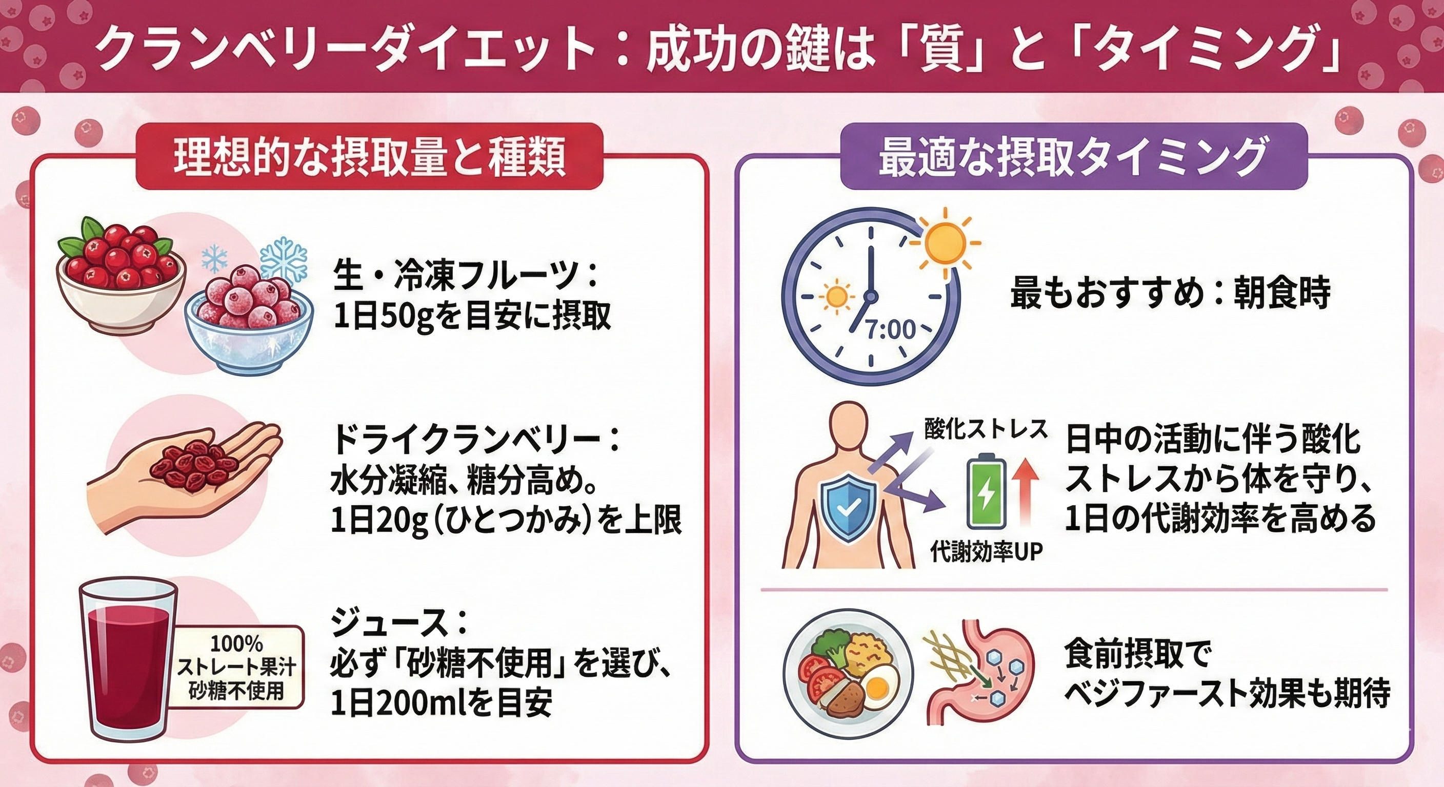 クランベリーダイエットやり方