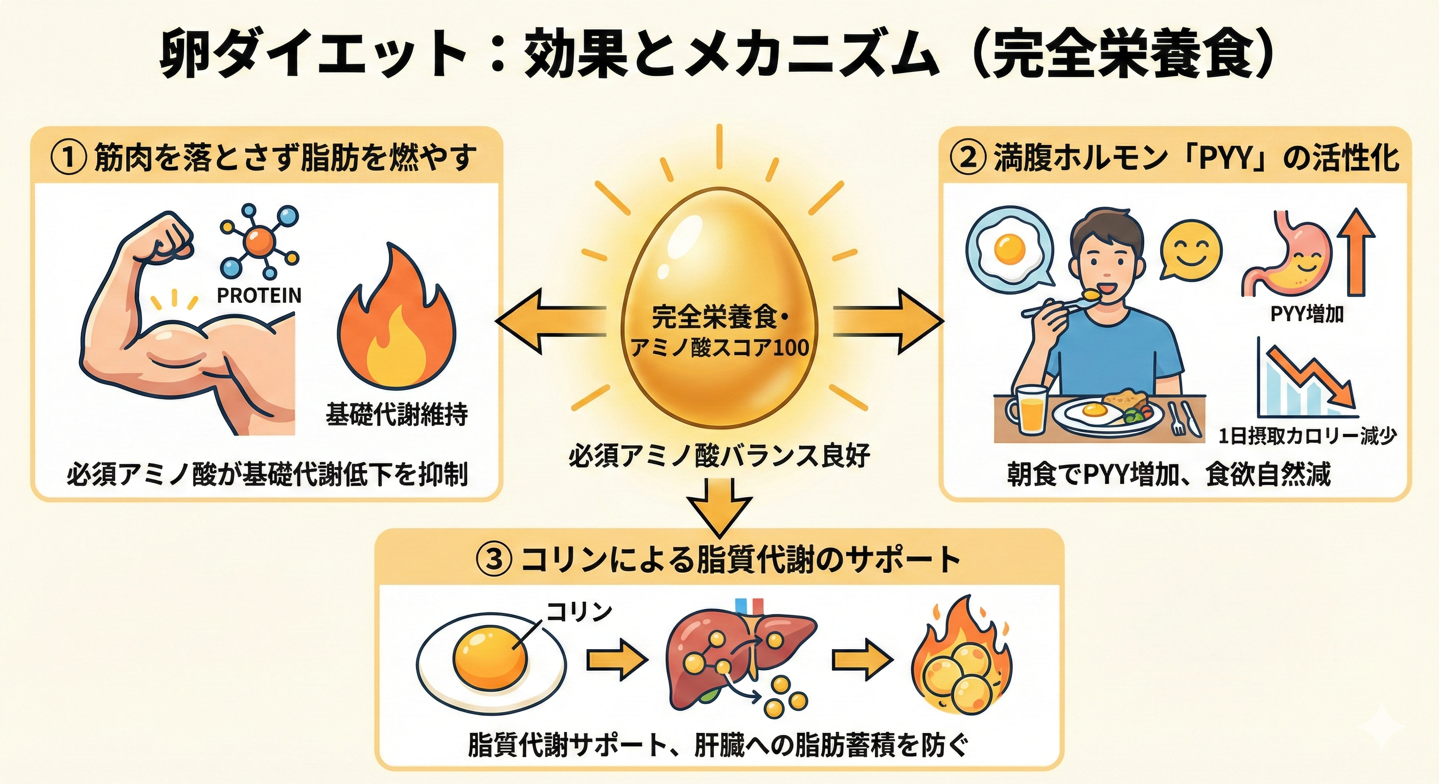 卵の栄養成分メカニズム