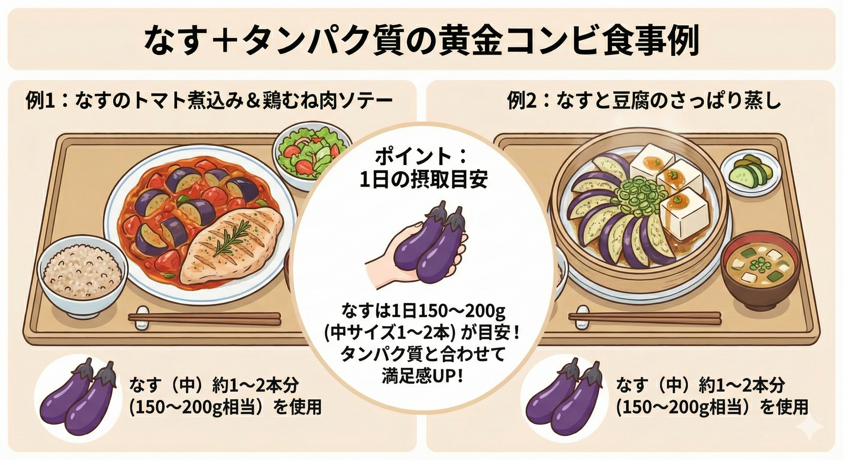 なすを使った食事例