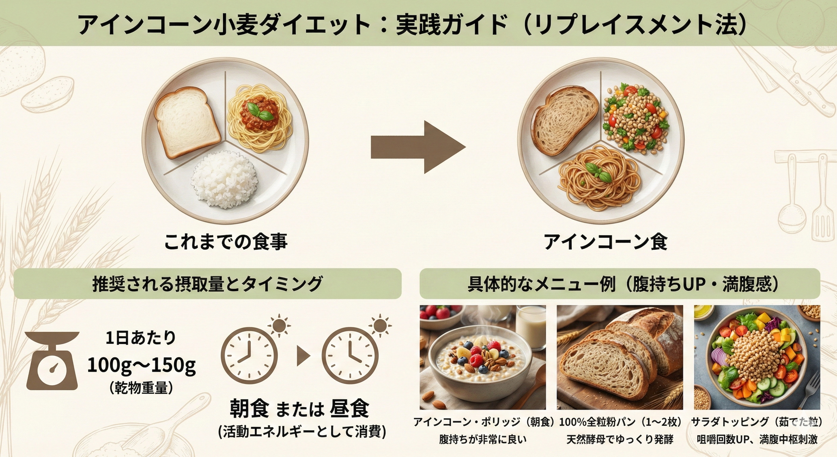 アインコーン小麦の摂取方法