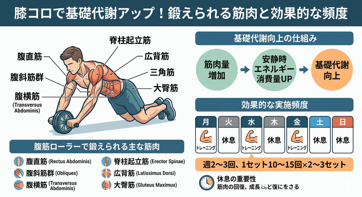 心肺機能と代謝が向上するイメージ
