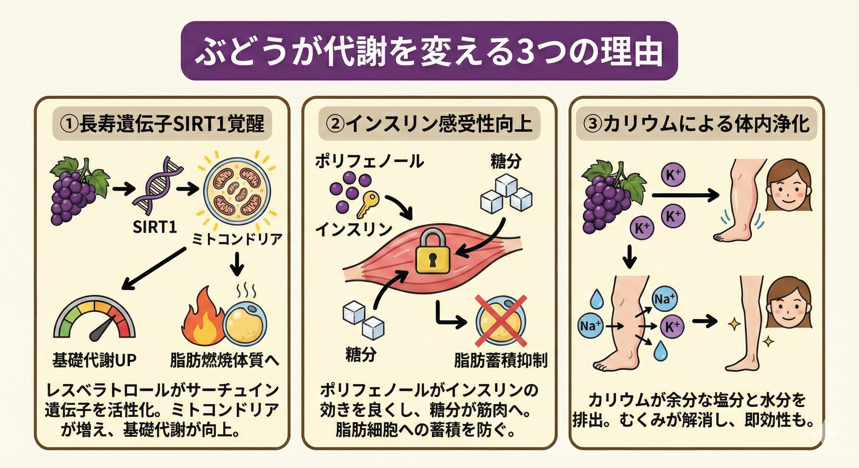 ぶどうダイエットメカニズム