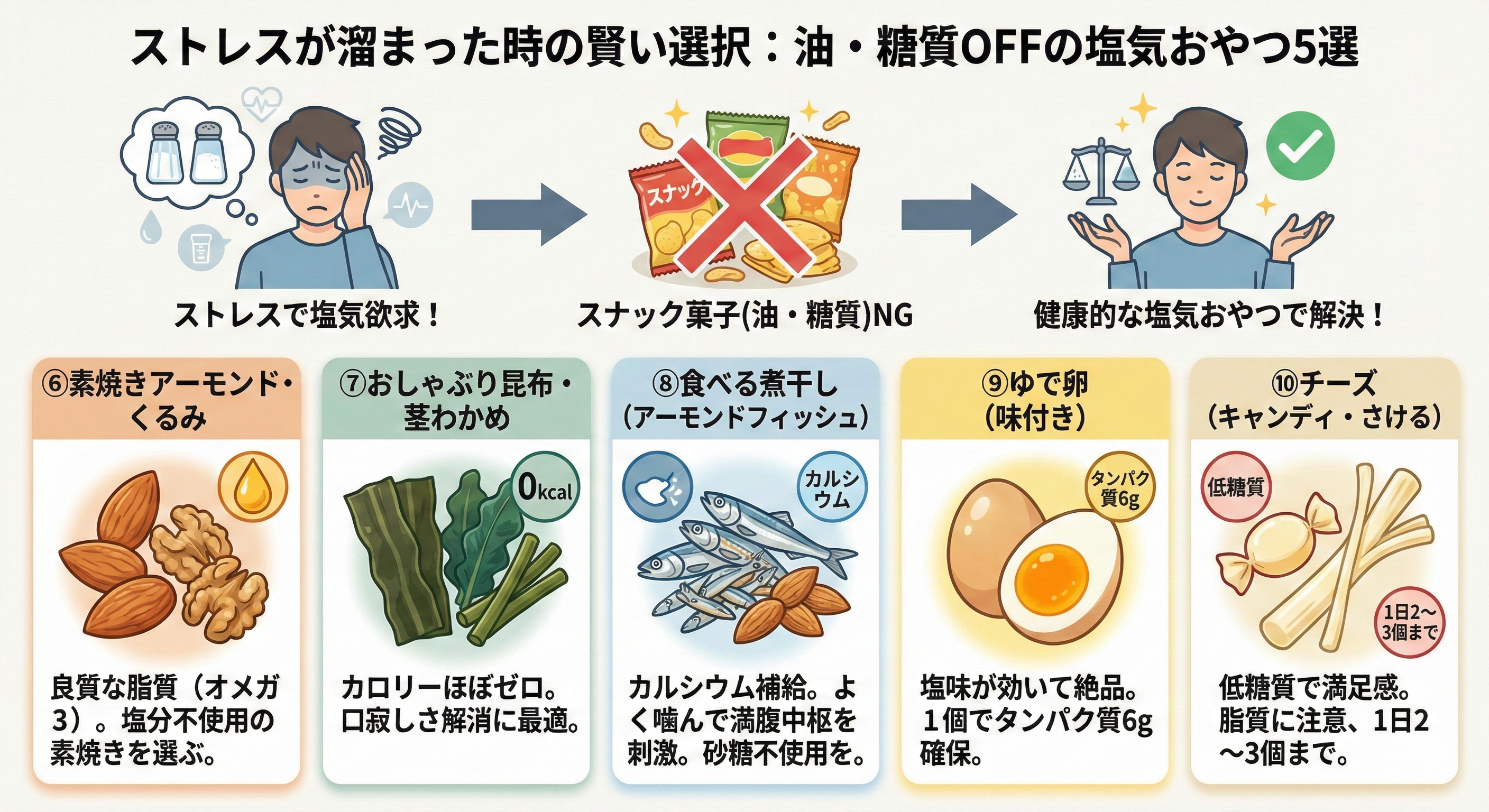 塩気のあるおやすのイメージ