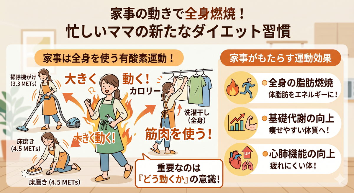 笑顔で掃除機をかける女性