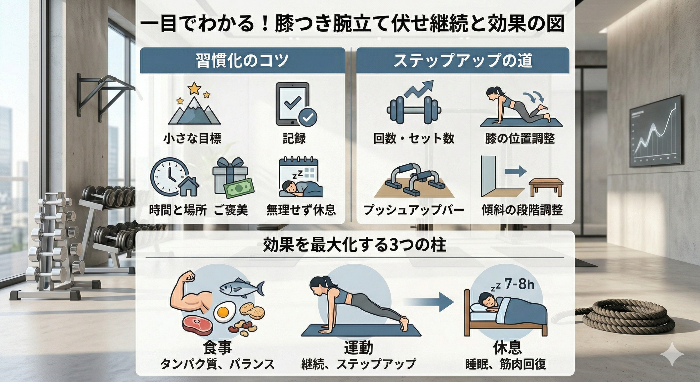 モチベーション高く運動する女性たち