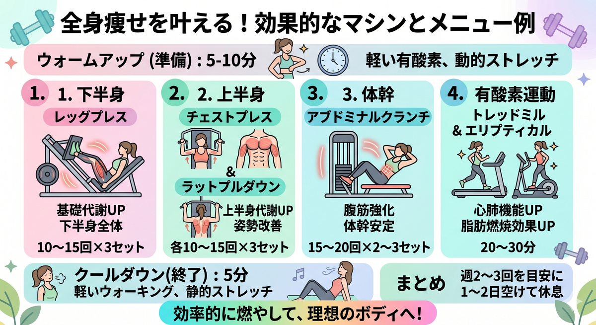 ジムのマシンを使う女性