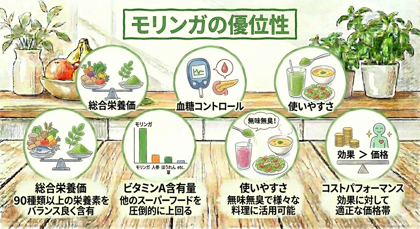 モリンガの優位性図解