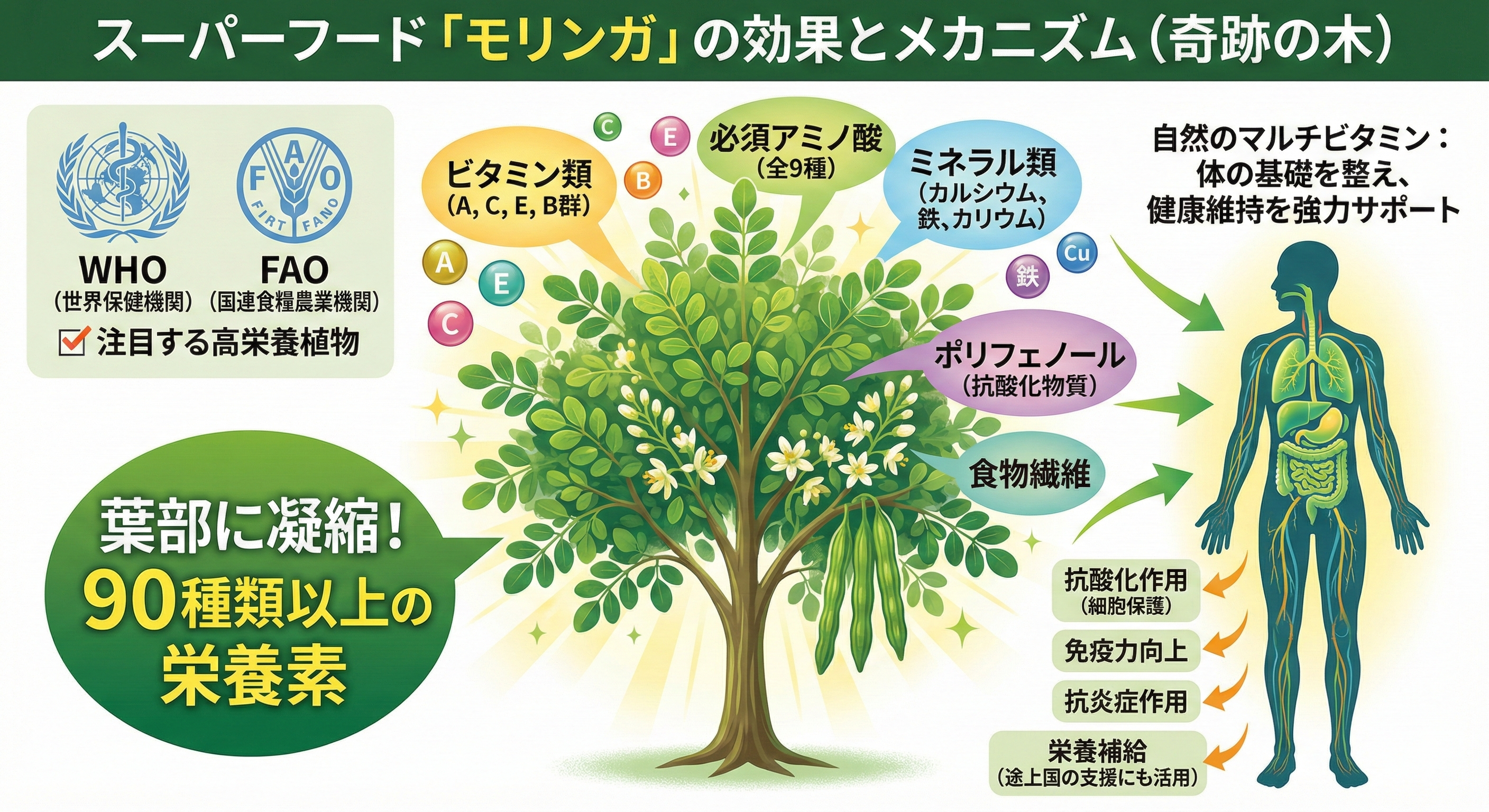 モリンガダイエットのメカニズム図解
