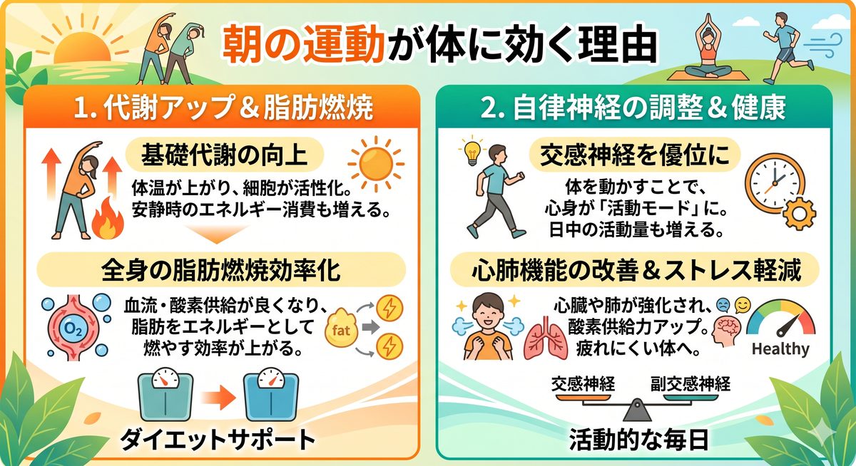 朝の運動で目覚める体と心
