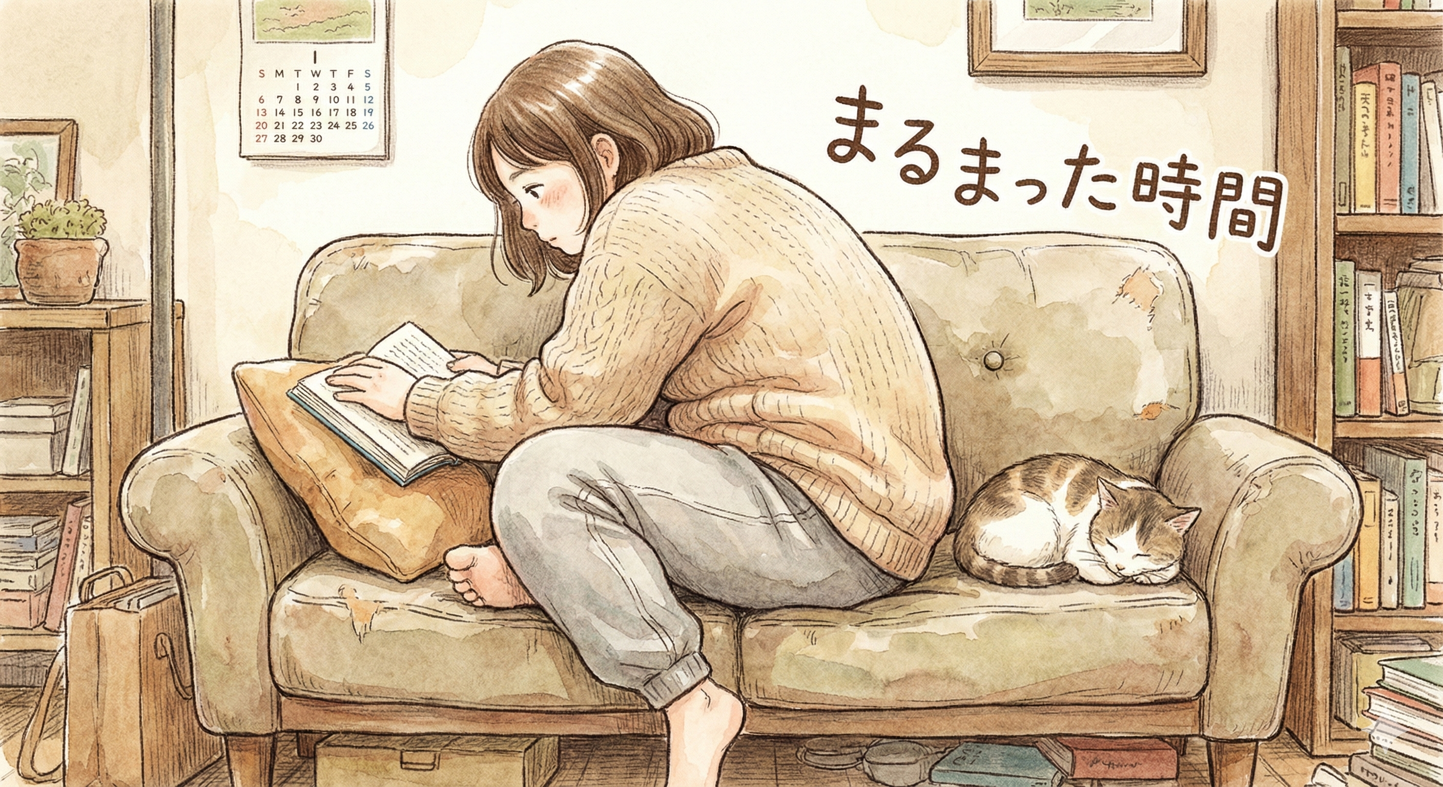 猫背で背中が丸くなり肉がついている女性のイラスト