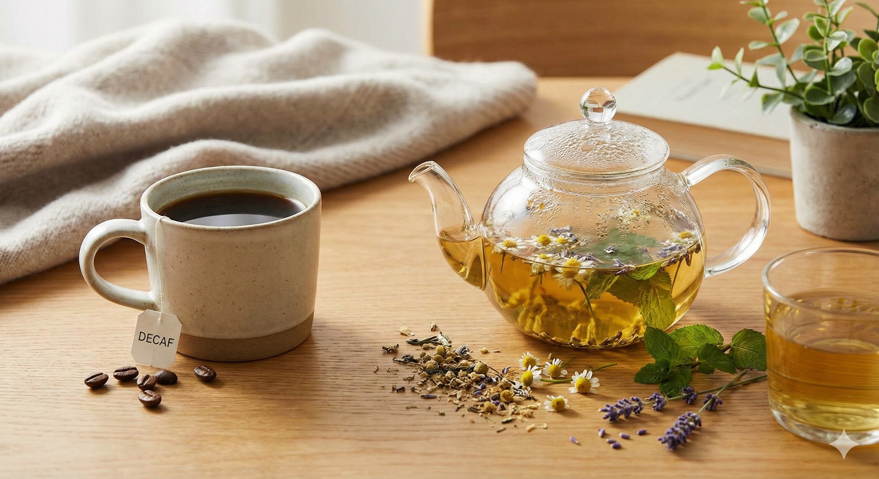 デカフェやハーブティーの画像