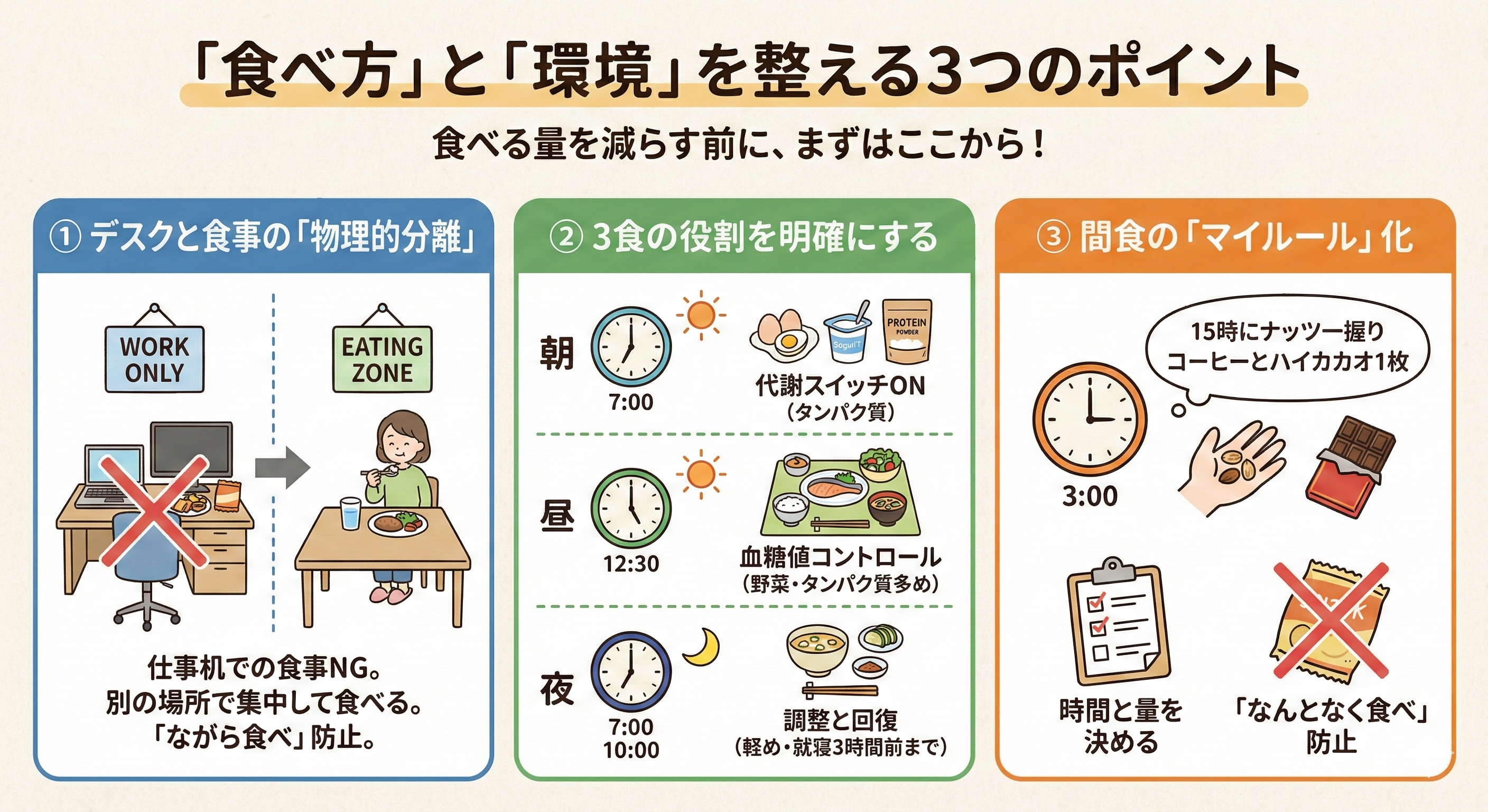 健康的な在宅ランチの例