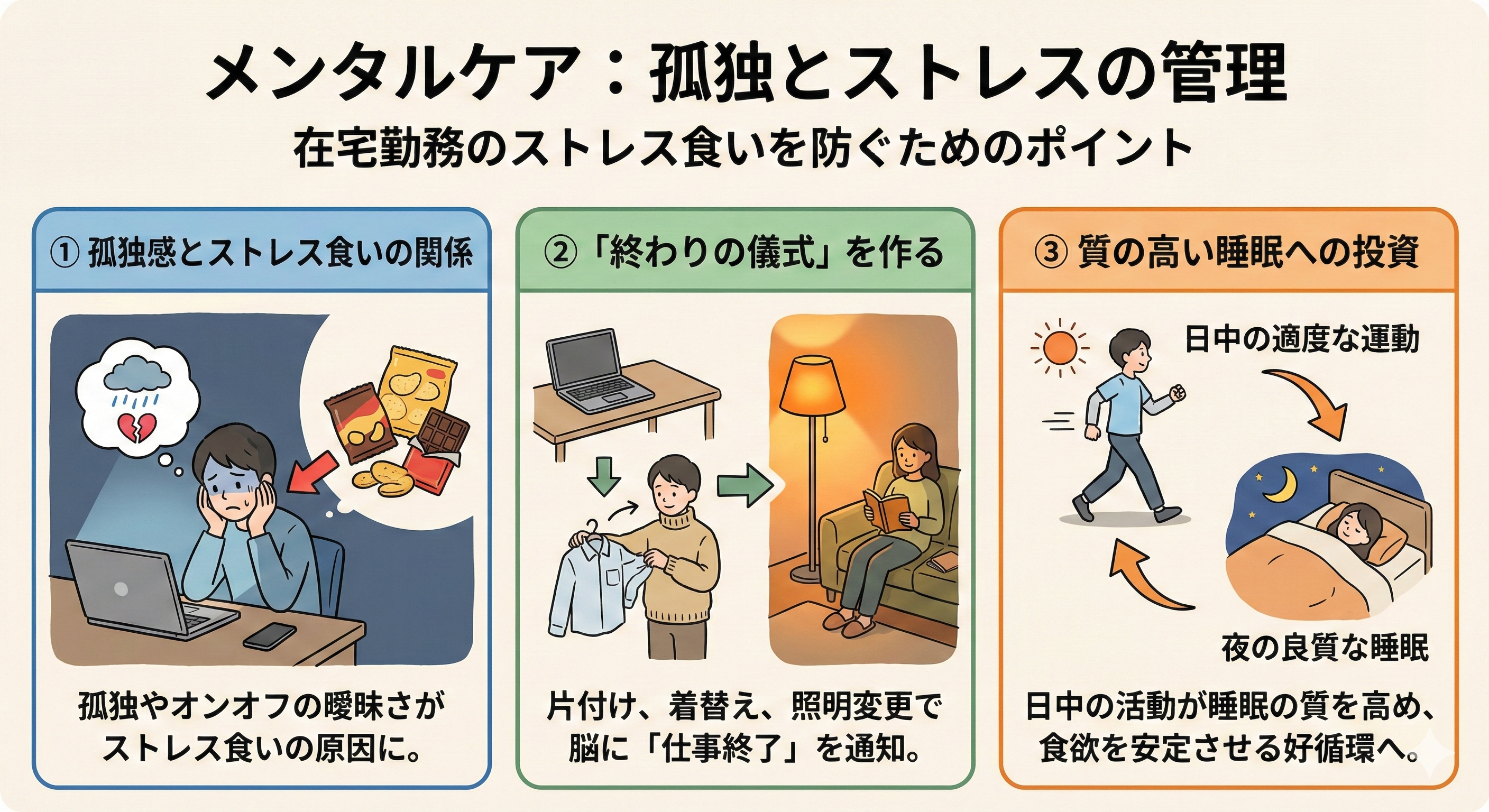 メンタルケアの図解