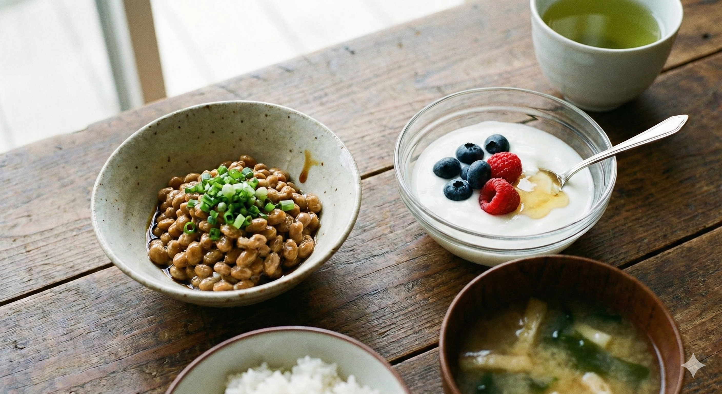 健康食材を食べて逆にお腹が苦しくなる様子のイラスト