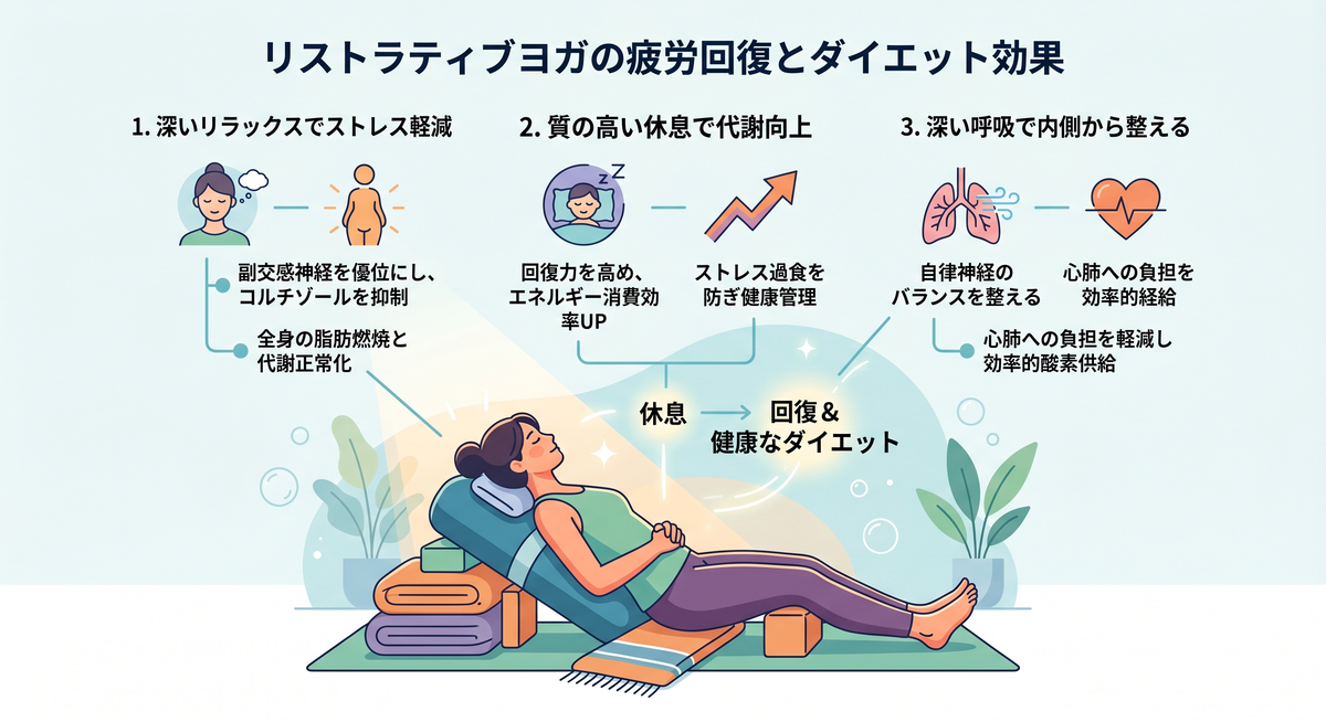 ボルスターとブランケットでリラックスする女性