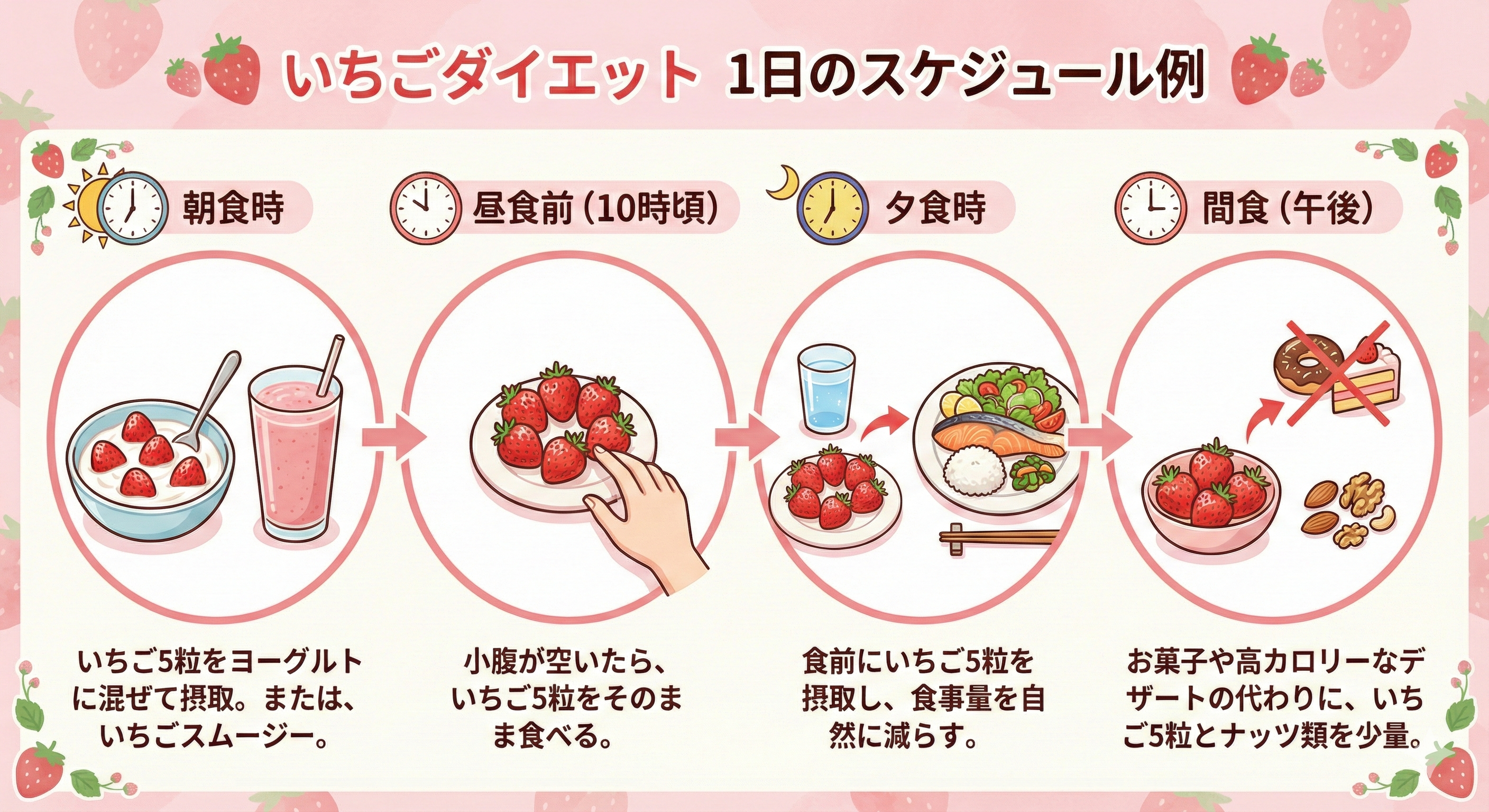 イチゴダイエットの注意点