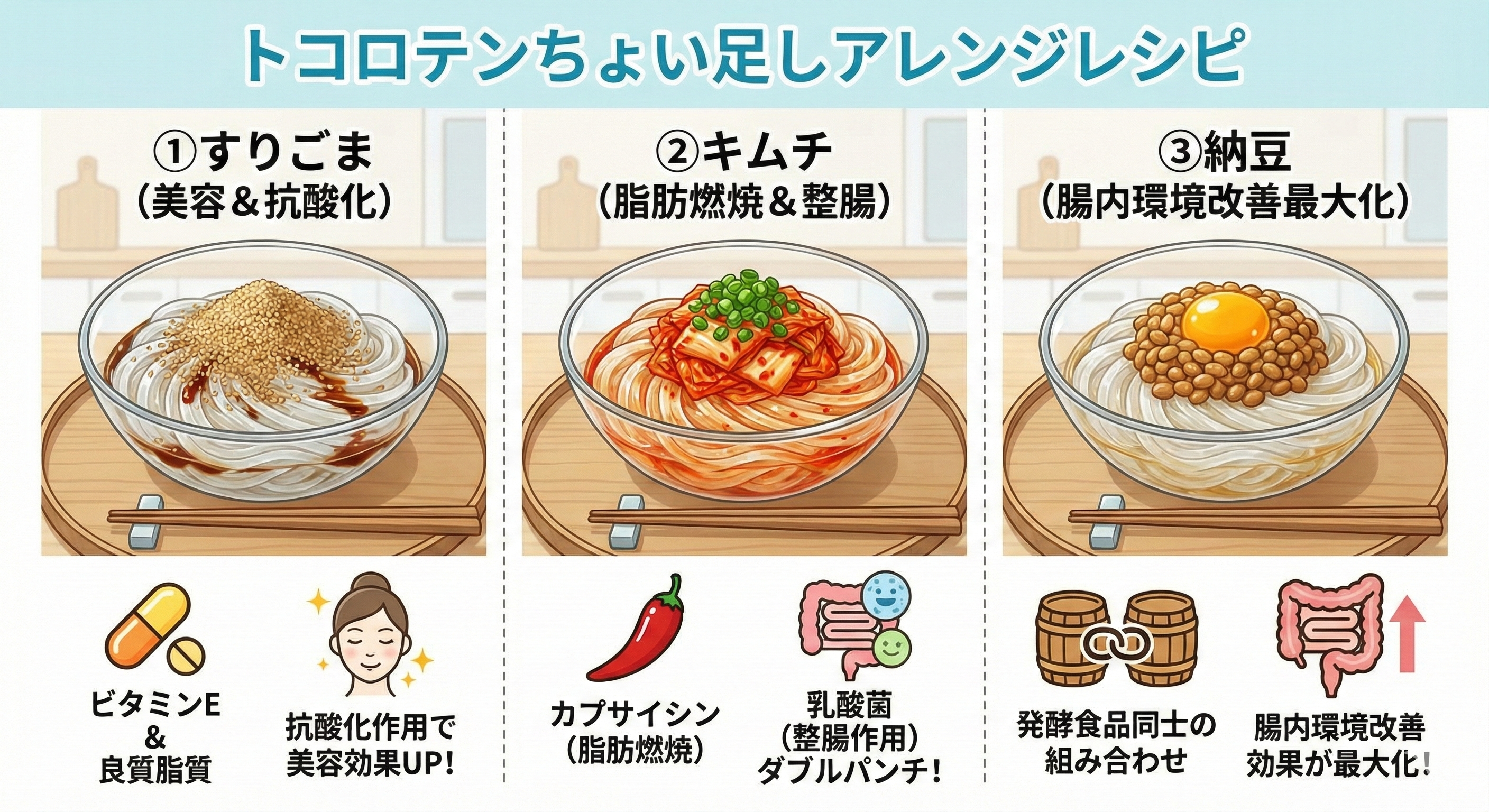 ところてんのアレンジレシピ